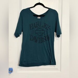 Harley-Davidson Dark Teal Logo Tee